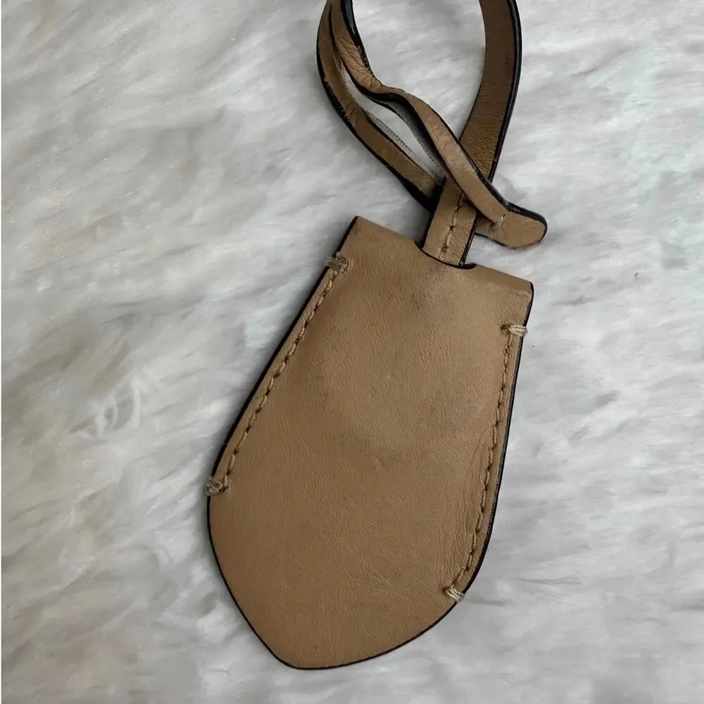 Coach Tan Ring Bag Charm Key Fob